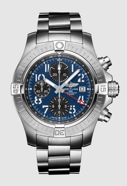 Review 2022 Breitling Avenger Chronograph GMT 45 Replica Watch A24315101C1A1 - Click Image to Close